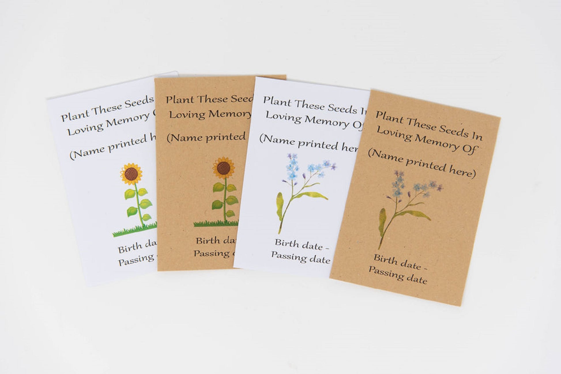 Personalised Birthday Seed Packets Envelopes With Seeds 