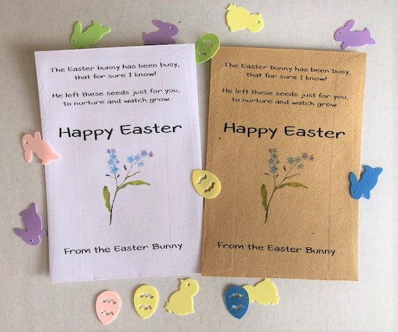 Personalised Easter Gift Seed Packet - with/without seeds - 3 designs